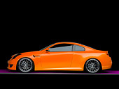 AUT 41 RK0558 02
2006 Infiniti G35 Coupe Custom Orange Profile View Studio