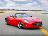 AUT 41 RK0579 01
2006 Anteros n2a Motors Roadster Red 3/4 Front View On Pavement