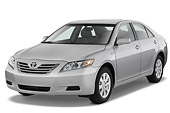 AUT 42 IZ0002 01
2009 Toyota Camry Hybrid Silver 3/4 Front View Studio