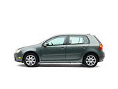 AUT 42 RK0104 02
2007 Volkswagen Rabbit Gray Profile View Studio