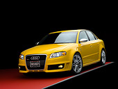 AUT 42 RK0108 02
2007 Audi RS4 Yellow 3/4 Front View Studio