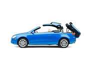 AUT 42 RK0120 01
2007 Volkswagen Eos 2.0T Convertible Blue Profile View Studio