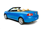 AUT 42 RK0129 01
2007 Volkswagen Eos 2.0T Convertible Blue 3/4 Rear View Studio