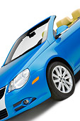 AUT 42 RK0130 01
2007 Volkswagen Eos 2.0T Convertible Blue Slanted 3/4 Front View Studio
