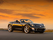 AUT 42 RK0138 02
2007 Saturn Sky Turbo Convertible Black Low 3/4 Front View On Pavement