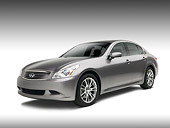 AUT 42 RK0142 01
2007 Infiniti G35 Sport 6MT Gray 3/4 Front View On 
White Seamless Studio