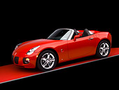 AUT 42 RK0146 01
2007 Pontiac Solstice GXP Convertible Red 3/4 Side View Studio