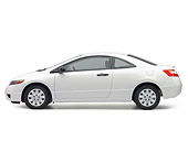 AUT 42 RK0173 01
2007 Honda Civic DX Coupe White Profile View White Seamless Studio