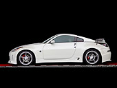 AUT 42 RK0272 02
2007 Nissan 350Z White Profile View Studio