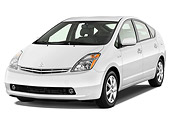 AUT 43 IZ0571 01
2009 Toyota Prius Touring White 3/4 Front View Studio
