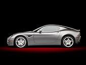 AUT 43 RK0393 01
2008 Alfa Romeo 8C Competizione Gray Profile View Studio