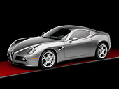 AUT 43 RK0396 01
2008 Alfa Romeo 8C Competizione Gray 3/4 Front View Studio