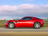 AUT 43 RK0411 01
2008 Alfa Romeo 8C Competizione Red Profile View On Pavement