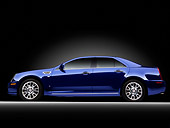 AUT 43 BK0008 01
2008 Cadillac STS Blue Profile View Studio