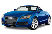 AUT 43 IZ0012 01
2010 Audi TT Roadster Blue 3/4 Front View Studio
