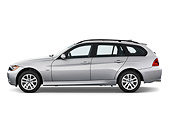 AUT 43 IZ0023 01
2011 BMW 3 Series Station Wagon Silver Profile View Studio