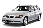 AUT 43 IZ0025 01
2011 BMW 3 Series Station Wagon Silver 3/4 Front View Studio