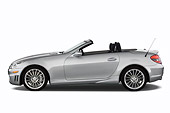 AUT 43 IZ0037 01
2008 Mercedes-Benz SLK 55 AMG Silver Profile View Studio