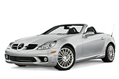 AUT 43 IZ0040 01
2008 Mercedes-Benz SLK 55 AMG Silver 3/4 Front Studio