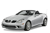 AUT 43 IZ0041 01
2008 Mercedes-Benz SLK 55 AMG Silver 3/4 Front Studio