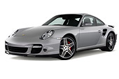 AUT 43 IZ0047 01
2008 Porsche 911 Turbo Silver 3/4 Front View Studio