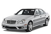 AUT 43 IZ0064 01
2009 Mercedes-Benz E63 AMG Silver 3/4 Front View Studio