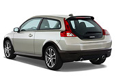AUT 43 IZ0088 01
2010 Volvo C30 Silver 3/4 Rear View Studio