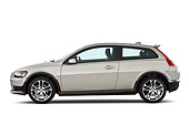 AUT 43 IZ0091 01
2010 Volvo C30 Silver Profile View Studio