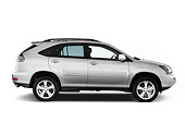 AUT 43 IZ0106 01
2009 Lexus RX 400h Silver Profile View Studio