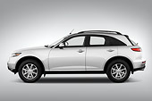 AUT 43 IZ0107 01
2008 Infiniti FX35 White Profile View Studio