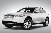 AUT 43 IZ0110 01
2008 Infiniti FX35 White 3/4 Front View Studio