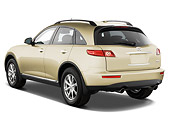 AUT 43 IZ0112 01
2008 Infiniti FX35 Gold 3/4 Rear View Studio