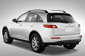 AUT 43 IZ0113 01
2008 Infiniti FX35 White 3/4 Rear View Studio