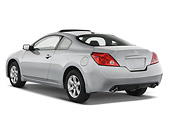 AUT 43 IZ0117 01
2009 Nissan Altima Coupe Silver 3/4 Rear View Studio