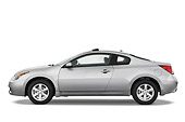 AUT 43 IZ0121 01
2009 Nissan Altima Coupe Silver Profile View Studio