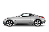 AUT 43 IZ0123 01
2009 Nissan 350Z Silver Profile View Studio
