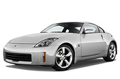 AUT 43 IZ0127 01
2009 Nissan 350Z Silver 3/4 Front View Studio
