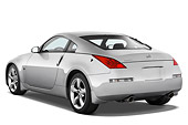 AUT 43 IZ0128 01
2009 Nissan 350Z Silver 3/4 Rear View Studio