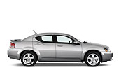 AUT 43 IZ0145 01
2010 Dodge Avenger R/T Silver Profile View Studio