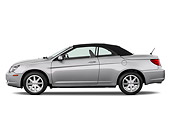 AUT 43 IZ0154 01
2009 Chrysler Sebring Convertible Silver Profile View Studio