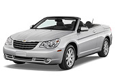 AUT 43 IZ0158 01
2009 Chrysler Sebring Convertible Silver 3/4 Front View Studio