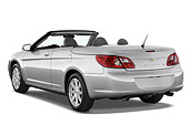 AUT 43 IZ0160 01
2009 Chrysler Sebring Convertible Silver 3/4 Rear View Studio