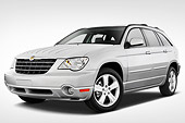 AUT 43 IZ0165 01
2008 Chrysler Pacifica Silver 3/4 Front View Studio