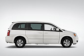 AUT 43 IZ0171 01
2010 Dodge Grand Caravan SXT White Profile View Studio