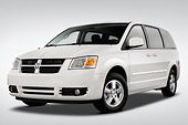 AUT 43 IZ0173 01
2010 Dodge Grand Caravan SXT White 3/4 Front View Studio