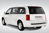 AUT 43 IZ0174 01
2010 Dodge Grand Caravan SXT White 3/4 Rear View Studio