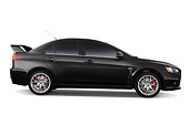 AUT 43 IZ0191 01
2008 Mitsubishi Lancer Evolution Black Profile View Studio