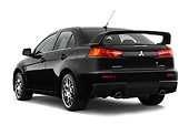 AUT 43 IZ0195 01
2008 Mitsubishi Lancer Evolution Black 3/4 Rear View Studio