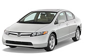 AUT 43 IZ0232 01
2008 Honda Civic Silver 3/4 Front View Studio