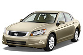 AUT 43 IZ0236 01
2008 Honda Accord Sedan LX Champagne 3/4 Front View Studio